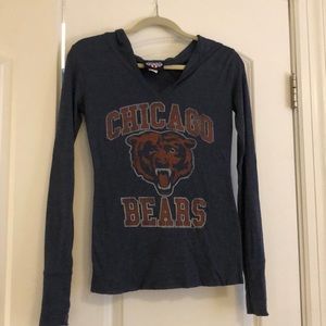 Vintage Chicago Bears Hooded Shirt